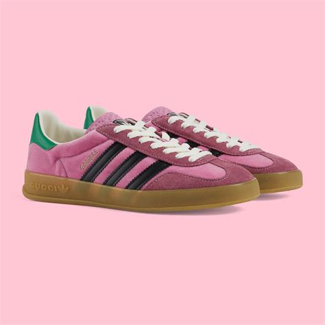 adidas and gucci gazelle pink
